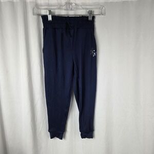 Emma & Elsa Girls Size Small  Unicorn Print Drawstring Joggers Blue